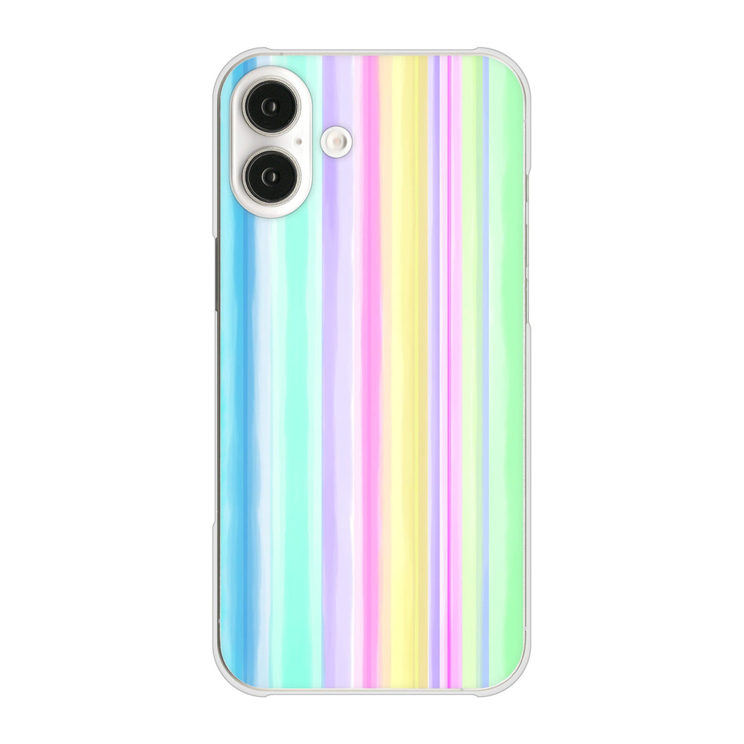 iPhone16 Plus 高画質仕上げ 背面印刷 ハードケースレインボー