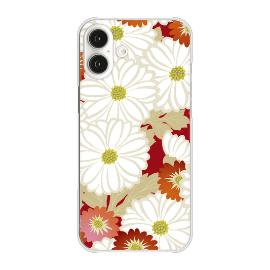 iPhone16 Plus 高画質仕上げ 背面印刷 ハードケース和花柄