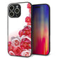 iPhone16 Pro Max 強化ガラス＆TPUスマホケース ガラプリ【299 薔薇の壁】