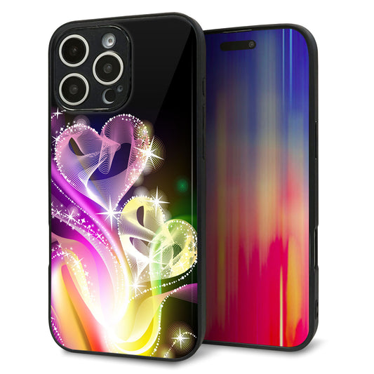 iPhone16 Pro Max 強化ガラス＆TPUスマホケース ガラプリ【386 光の軌跡】