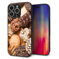 iPhone16 Pro Max 強化ガラス＆TPUスマホケース ガラプリ【442 クッキー mix】