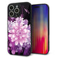 iPhone16 Pro Max 強化ガラス＆TPUスマホケース ガラプリ【564 3Dフラワー】