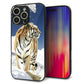 iPhone16 Pro Max 強化ガラス＆TPUスマホケース ガラプリ【793 雪山の虎】