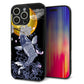 iPhone16 Pro Max 強化ガラス＆TPUスマホケース ガラプリ【1030 月と鯉】