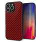 iPhone16 Pro Max 強化ガラス＆TPUスマホケース ガラプリ【EK906 レッドカーボン】
