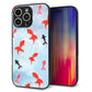 iPhone16 Pro Max 強化ガラス＆TPUスマホケース ガラプリ【HA226 金魚 水彩 ブルー】