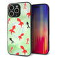 iPhone16 Pro Max 強化ガラス＆TPUスマホケース ガラプリ【HA229 金魚 水彩 グリーン】