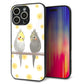 iPhone16 Pro Max 強化ガラス＆TPUスマホケース ガラプリ【HA274 オカメインコ 花】