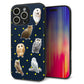 iPhone16 Pro Max 強化ガラス＆TPUスマホケース ガラプリ【HA276 フクロウいろいろ】