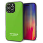 iPhone16 Pro Max 強化ガラス＆TPUスマホケース ガラプリ【KM914 ポップカラー(ライム)】