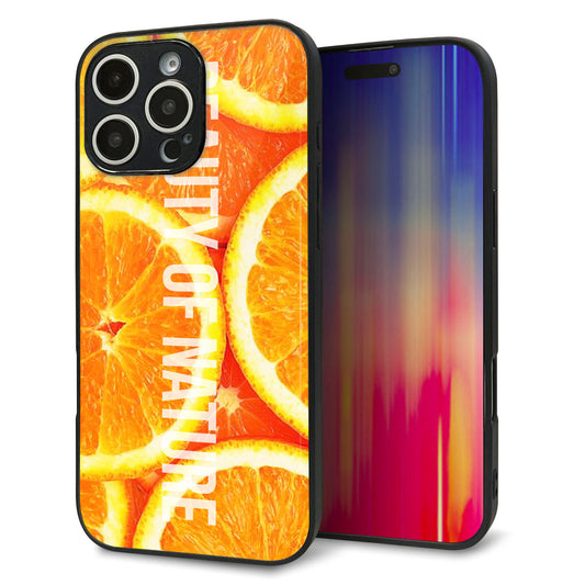 iPhone16 Pro Max 強化ガラス＆TPUスマホケース ガラプリ【MA882 オレンジ】