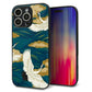 iPhone16 Pro Max 強化ガラス＆TPUスマホケース ガラプリ【MA964 着物柄 鶴鯉 B】
