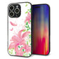 iPhone16 Pro Max 強化ガラス＆TPUスマホケース ガラプリ【SC849 ユリ（ピンク）】