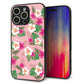 iPhone16 Pro Max 強化ガラス＆TPUスマホケース ガラプリ【SC882 ハワイアンアロハレトロ（ピンク）】