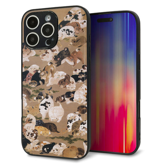 iPhone16 Pro Max 強化ガラス＆TPUスマホケース ガラプリ【TA008 百犬】