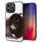 iPhone16 Pro Max 強化ガラス＆TPUスマホケース ガラプリ【VA800 ネコとバケツ】
