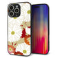 iPhone16 Pro Max 強化ガラス＆TPUスマホケース ガラプリ【YJ322 和柄 菊】