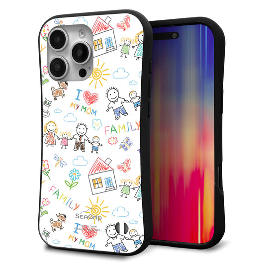 iPhone16 Pro Max スマホケース 「SEA Grip」 グリップケース Sライン 【709 ファミリー】 UV印刷