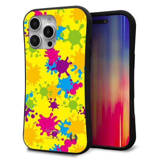 iPhone16 Pro Max スマホケース 「SEA Grip」 グリップケース Sライン 【MA879 ペイントイエロー】 UV印刷