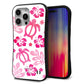 iPhone16 Pro Max スマホケース 「SEA Grip」 グリップケース Sライン 【SC879 ハワイアンアロハホヌ（ピンク）】 UV印刷