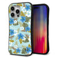 iPhone16 Pro Max スマホケース 「SEA Grip」 グリップケース Sライン 【SC883 ハワイアンアロハレトロ（ブルー）】 UV印刷