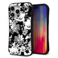 iPhone16 Pro Max スマホケース 「SEA Grip」 グリップケース Sライン 【SC913 花柄モノトーン 02】 UV印刷