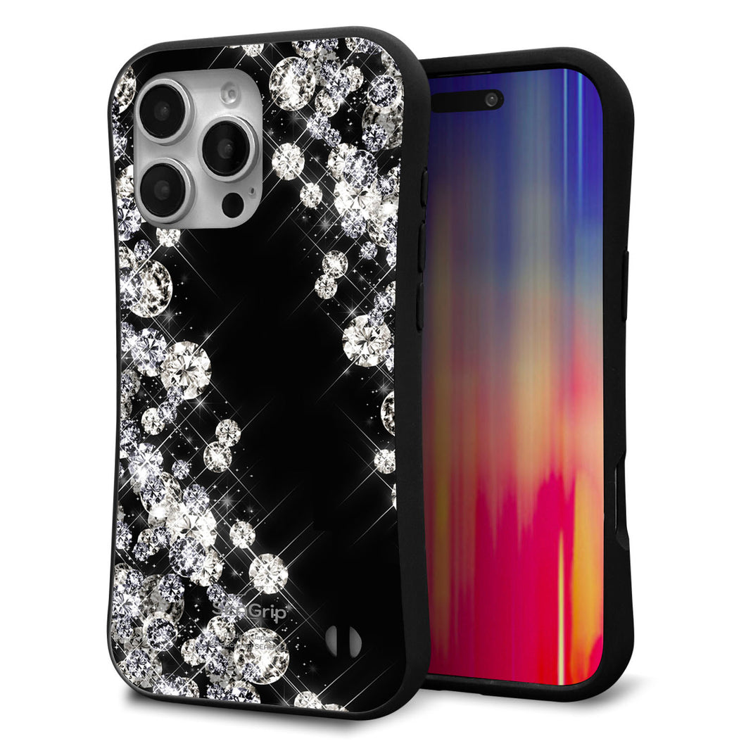 iPhone16 Pro Max スマホケース 「SEA Grip」 グリップケース Sライン 【VA871 ダイヤモンドフレーム】 UV印刷