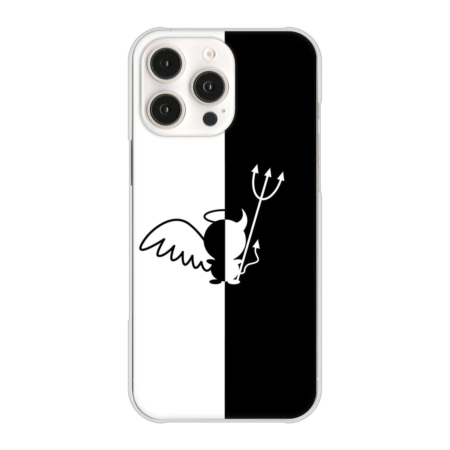 iPhone16 Pro Max 高画質仕上げ 背面印刷 ハードケース 【027 ハーフデビット】