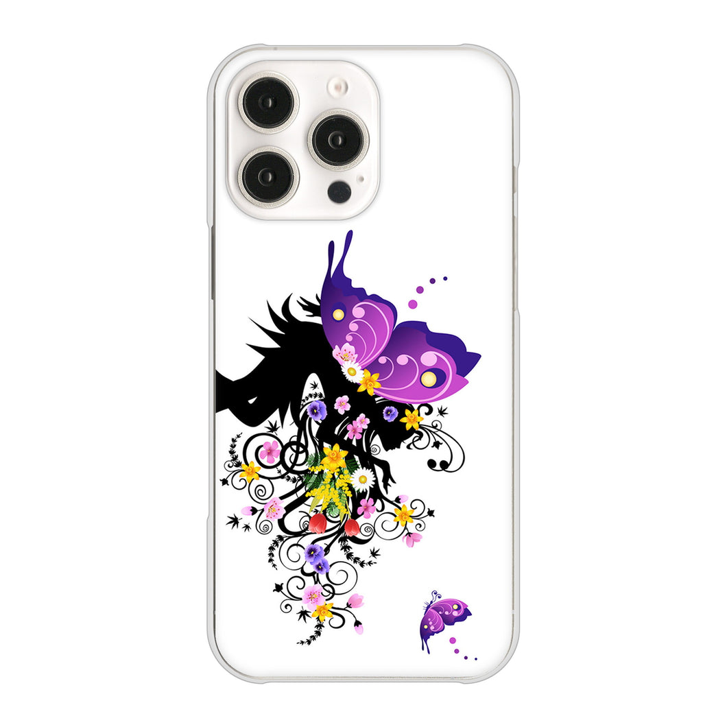 iPhone16 Pro Max 高画質仕上げ 背面印刷 ハードケースバタフライ