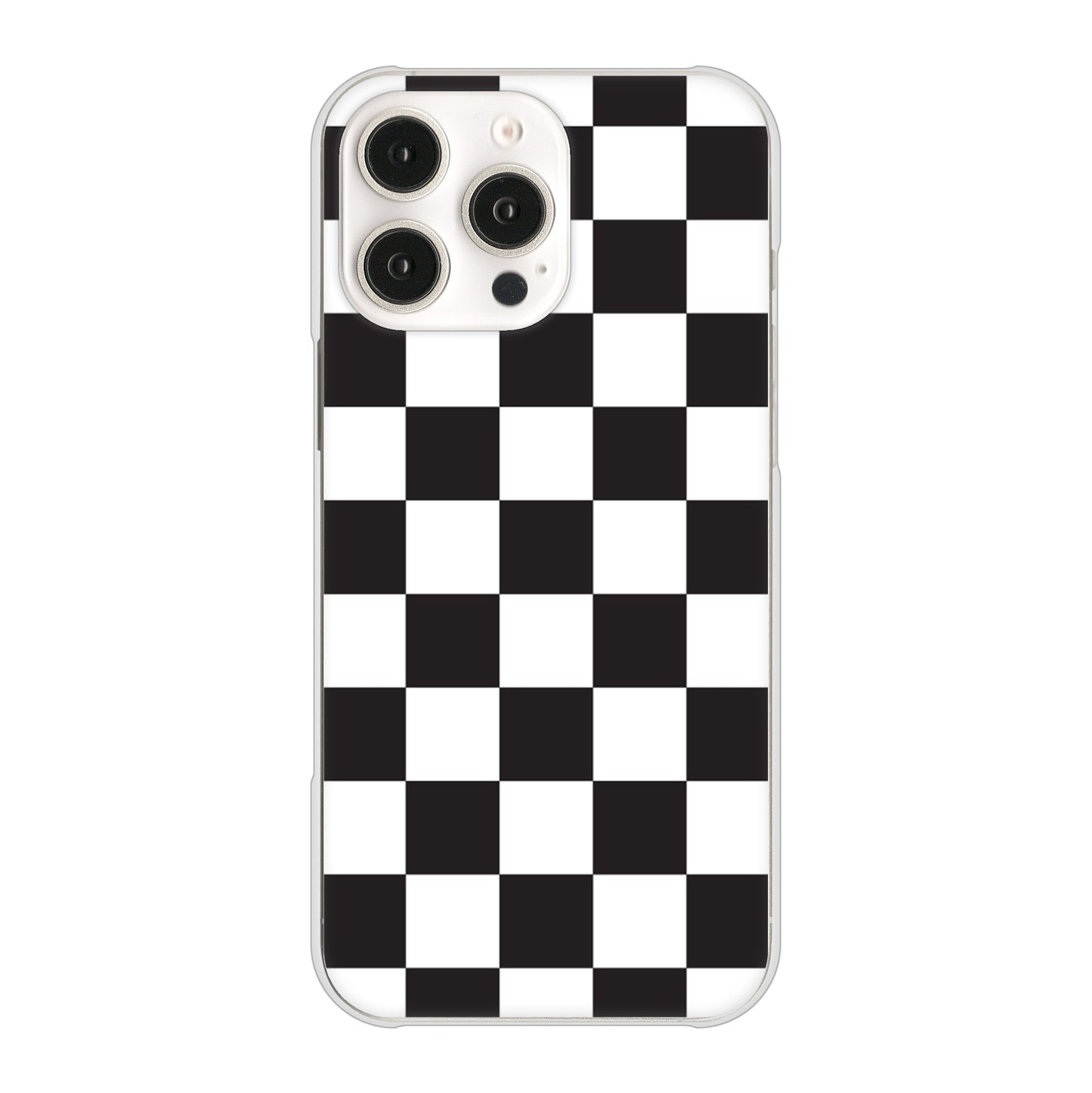 iPhone16 Pro Max 高画質仕上げ 背面印刷 ハードケース 【151 フラッグチェック】