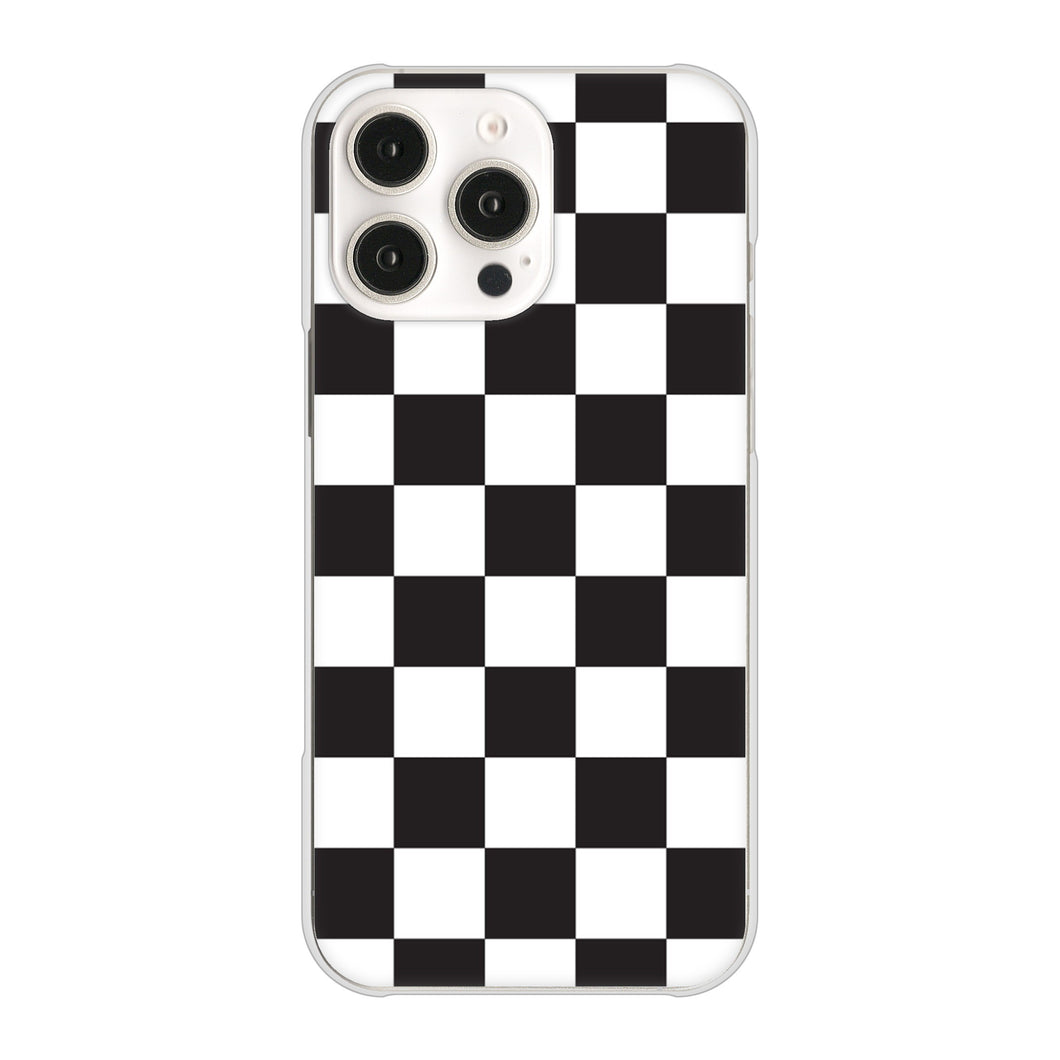 iPhone16 Pro Max 高画質仕上げ 背面印刷 ハードケース 【151 フラッグチェック】