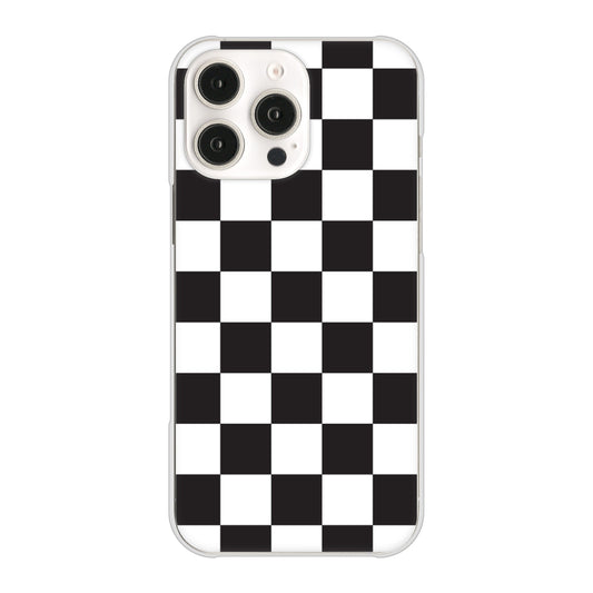 iPhone16 Pro Max 高画質仕上げ 背面印刷 ハードケース 【151 フラッグチェック】