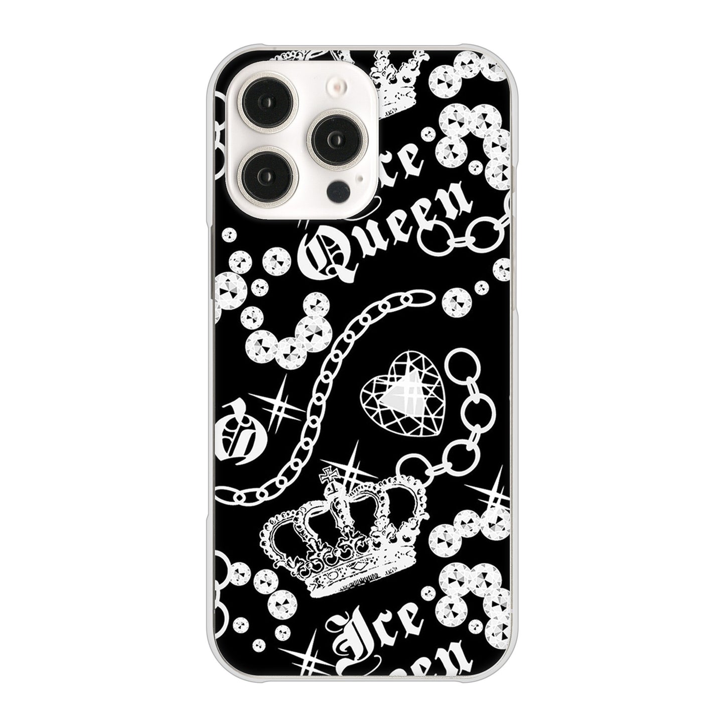 iPhone16 Pro Max 高画質仕上げ 背面印刷 ハードケース 【187 ゴージャス クラウン】