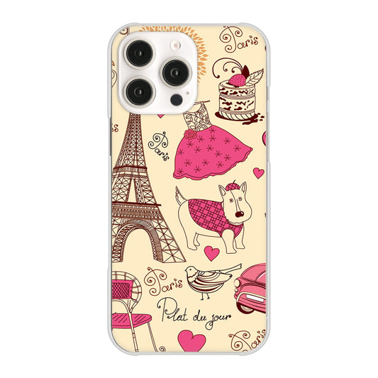 iPhone16 Pro Max 高画質仕上げ 背面印刷 ハードケースLOVE フランス