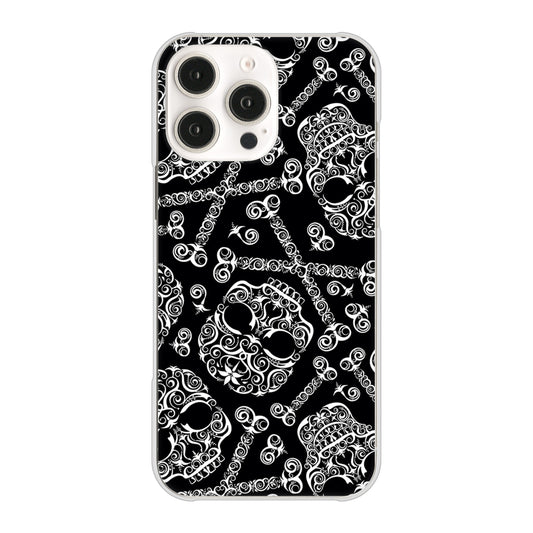 iPhone16 Pro Max 高画質仕上げ 背面印刷 ハードケース 【363 ドクロの刺青】