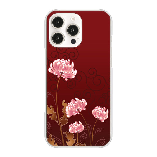 iPhone16 Pro Max 高画質仕上げ 背面印刷 ハードケース 【375 優美な菊】