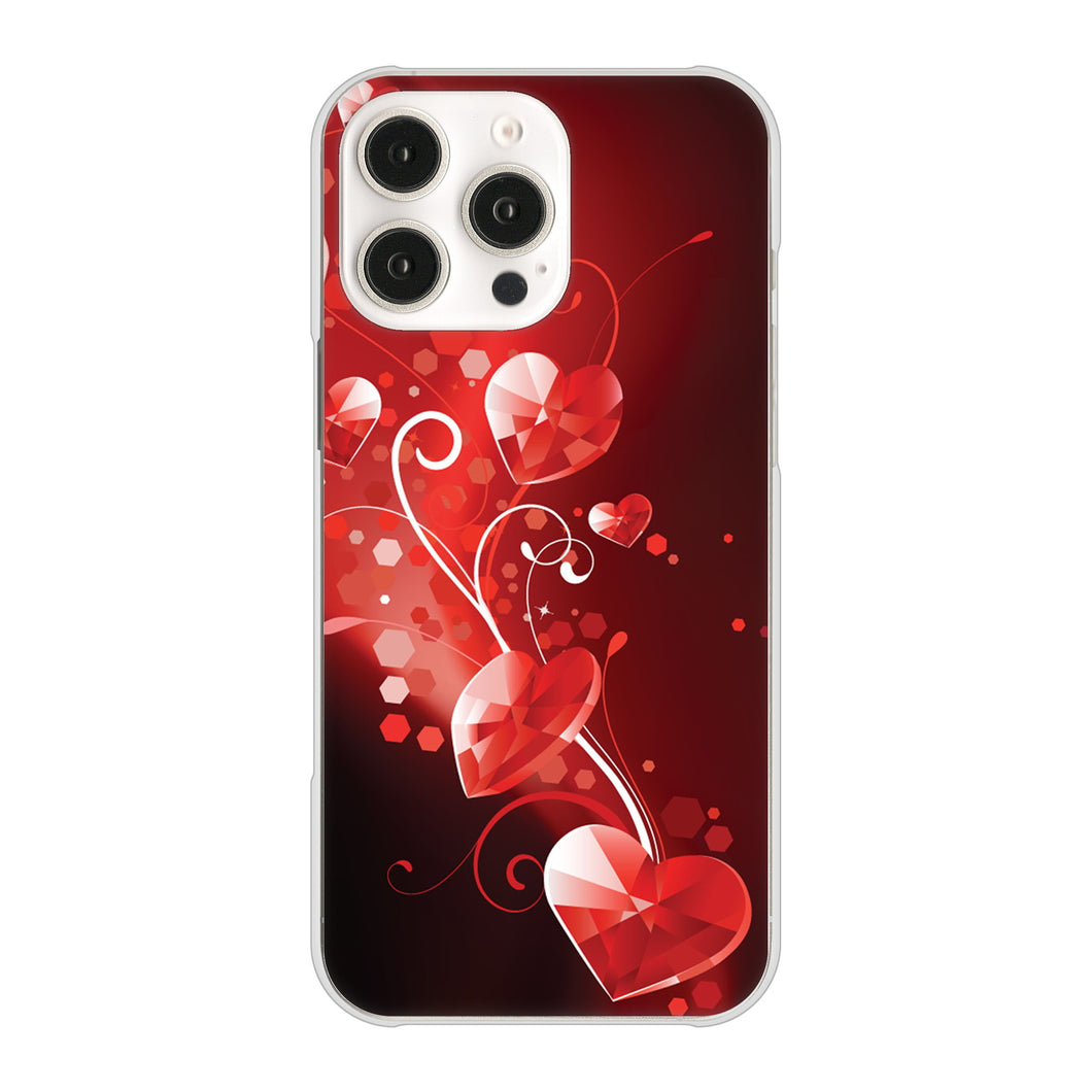 iPhone16 Pro Max 高画質仕上げ 背面印刷 ハードケースきらめきハート