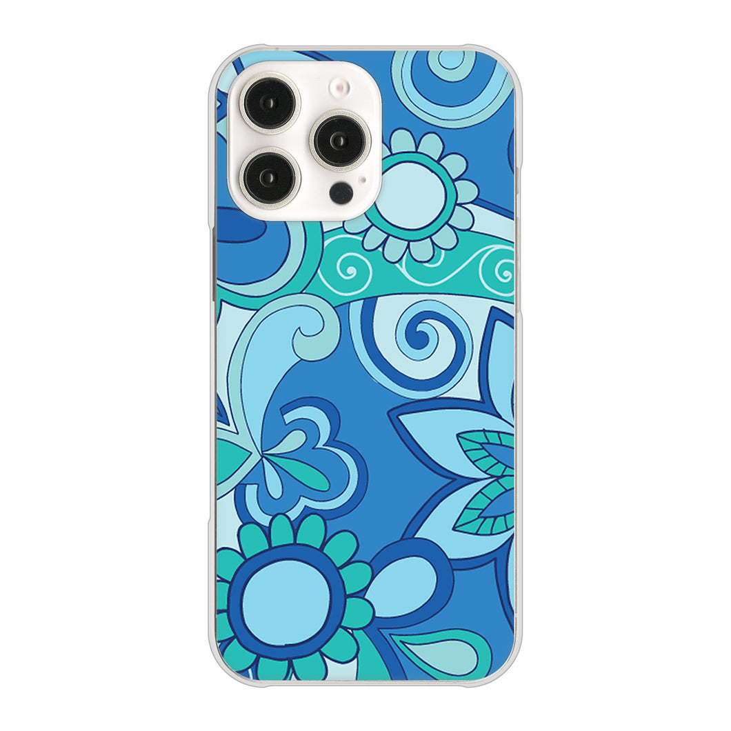 iPhone16 Pro Max 高画質仕上げ 背面印刷 ハードケース 【409 ブルーミックス】