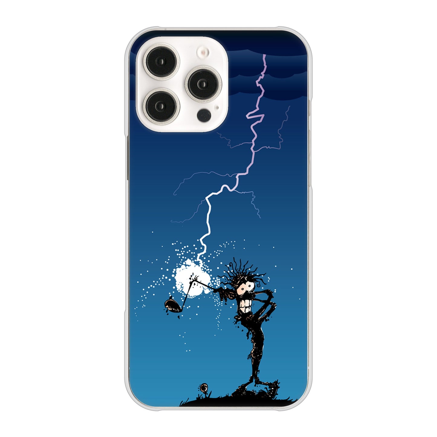 iPhone16 Pro Max 高画質仕上げ 背面印刷 ハードケース 【417 ゴルファーの苦難】