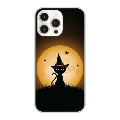iPhone16 Pro Max 高画質仕上げ 背面印刷 ハードケース夜とネコ