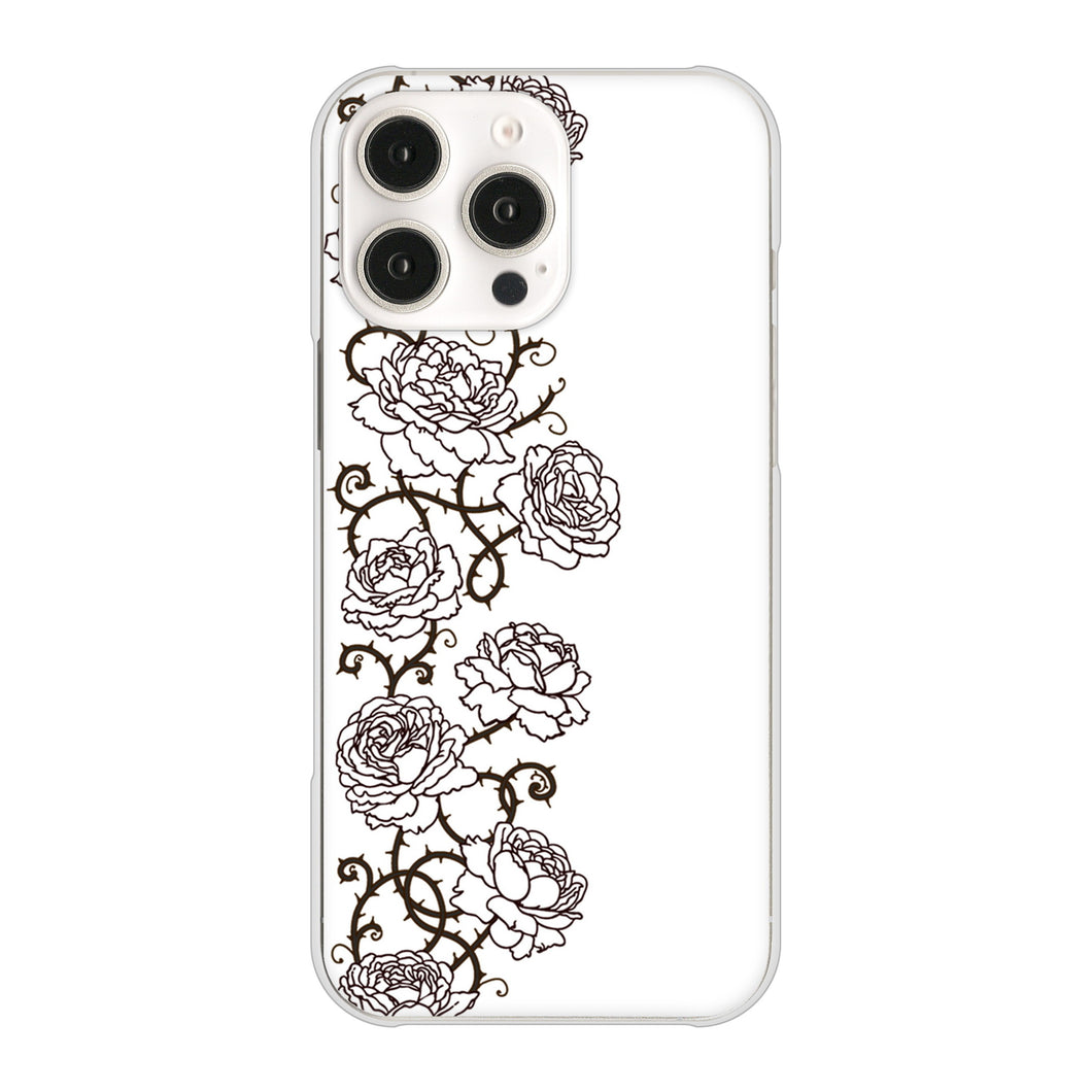 iPhone16 Pro Max 高画質仕上げ 背面印刷 ハードケース 【467 イバラ】