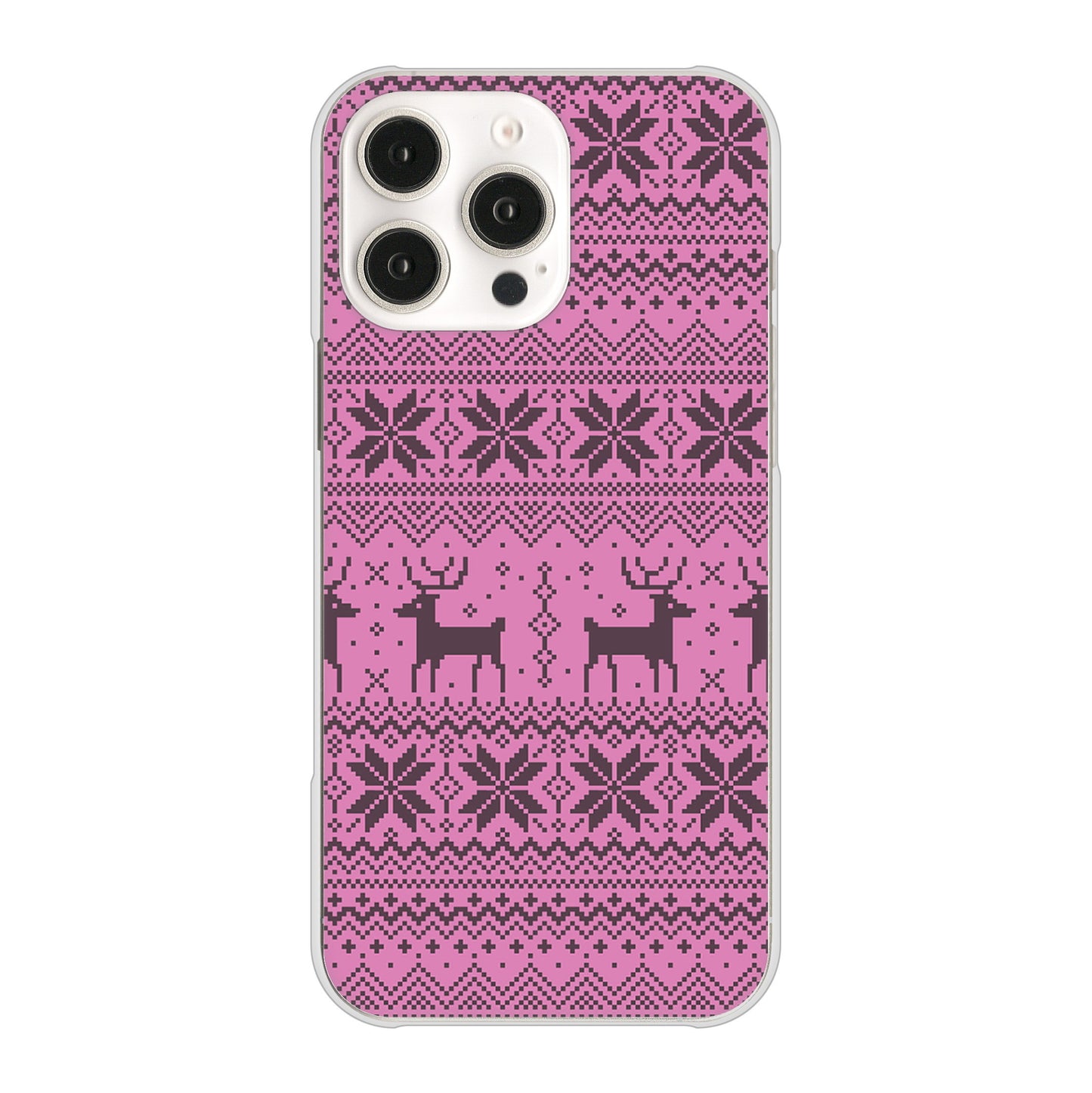 iPhone16 Pro Max 高画質仕上げ 背面印刷 ハードケースクリスマス