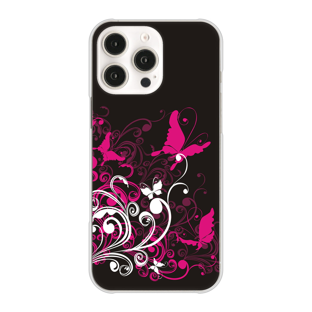 iPhone16 Pro Max 高画質仕上げ 背面印刷 ハードケースバタフライ