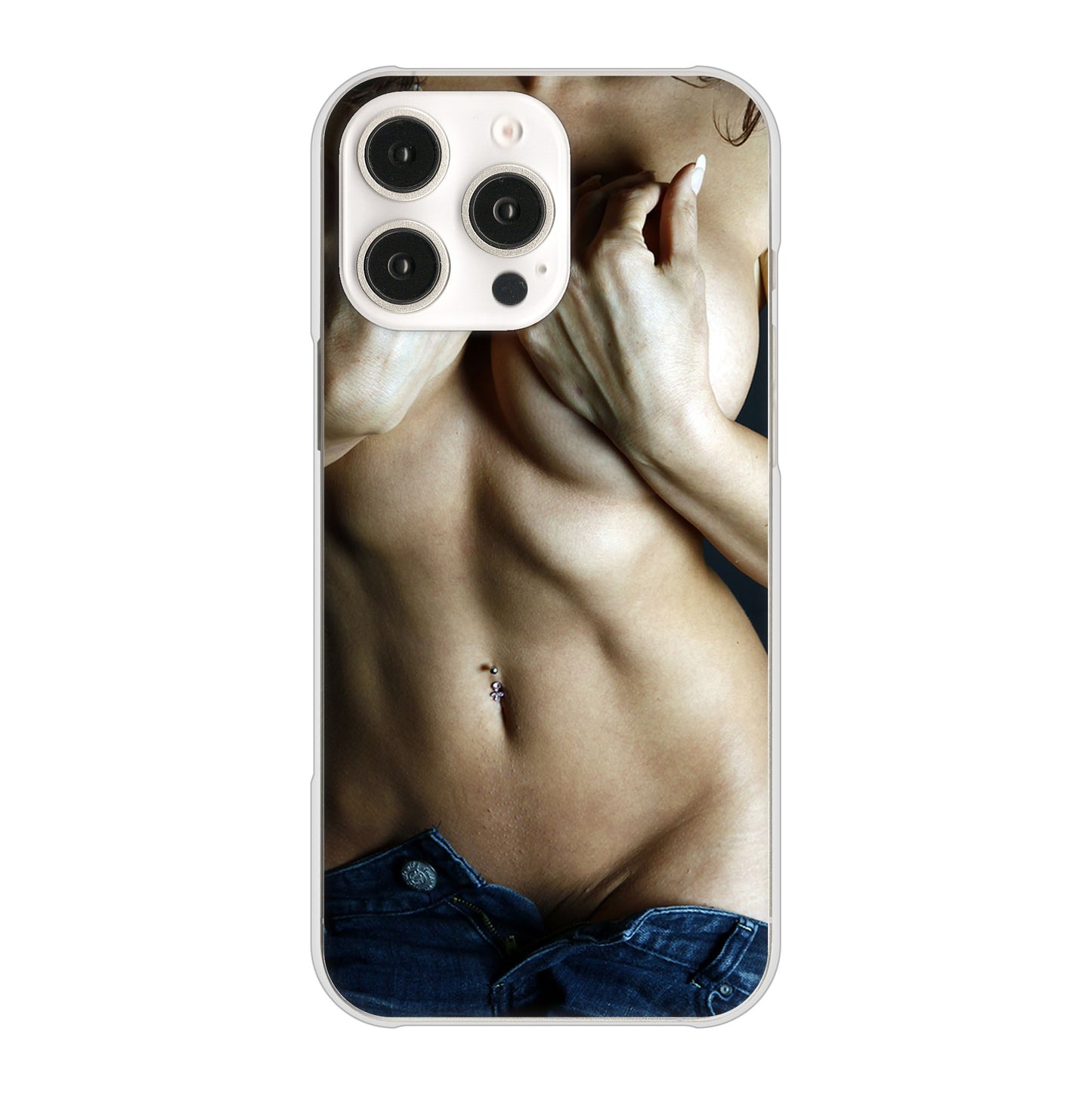 iPhone16 Pro Max 高画質仕上げ 背面印刷 ハードケース 【602 ボディライン】