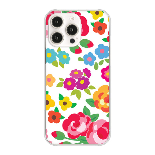 iPhone16 Pro Max 高画質仕上げ 背面印刷 ハードケース 【776 5月のフラワーガーデン】