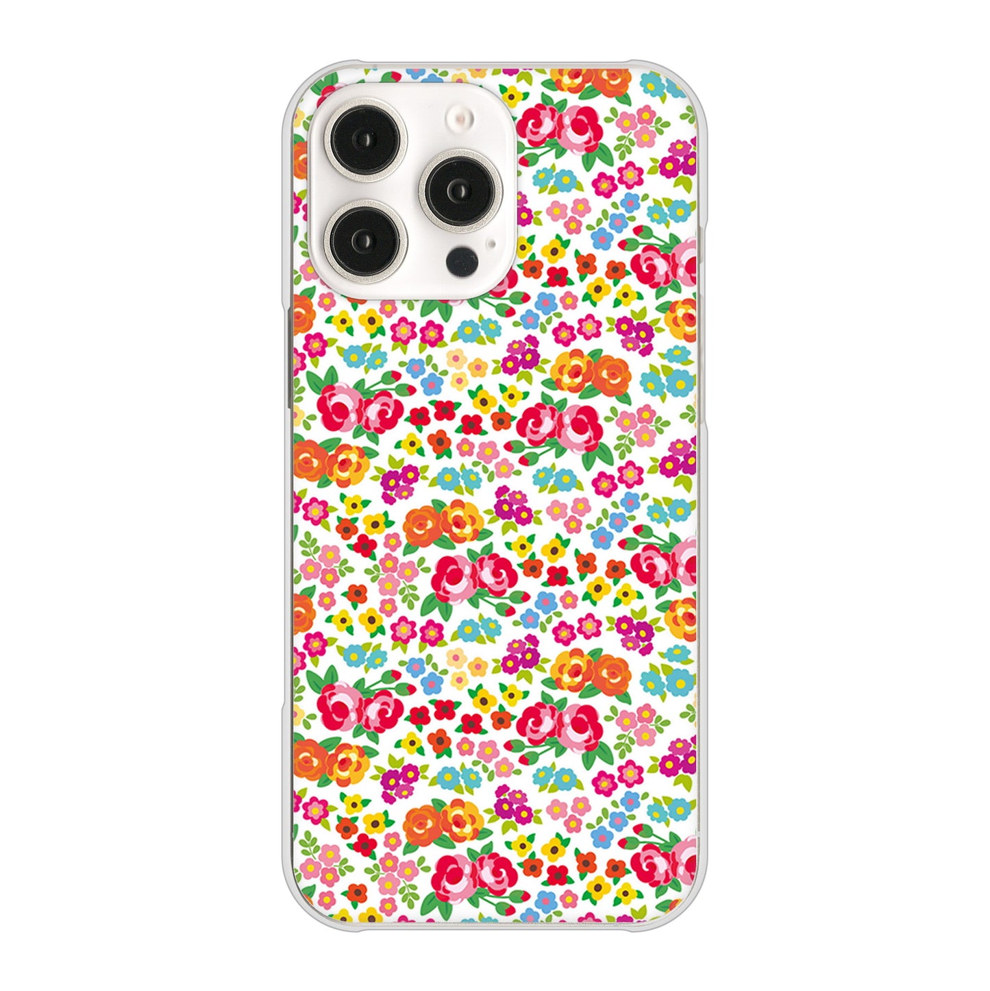 iPhone16 Pro Max 高画質仕上げ 背面印刷 ハードケースリバティプリント