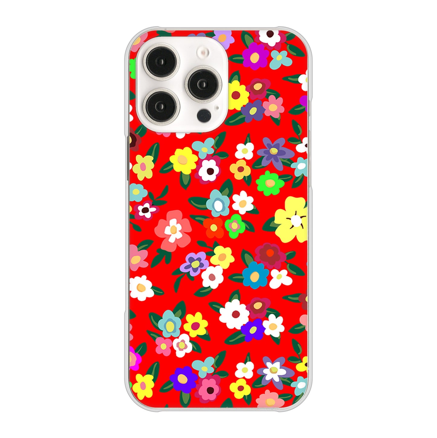 iPhone16 Pro Max 高画質仕上げ 背面印刷 ハードケースリバティプリント