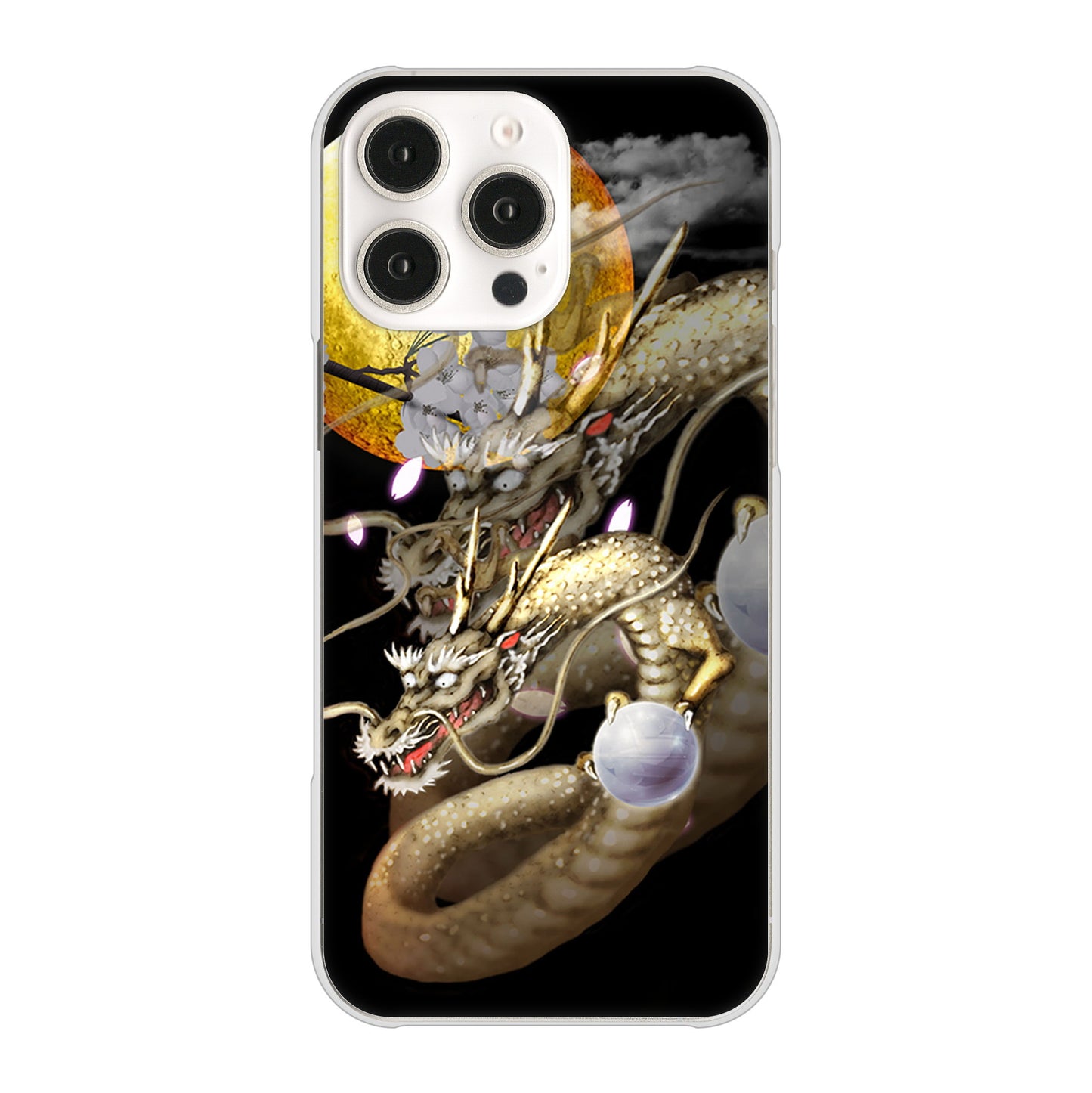 iPhone16 Pro Max 高画質仕上げ 背面印刷 ハードケース龍