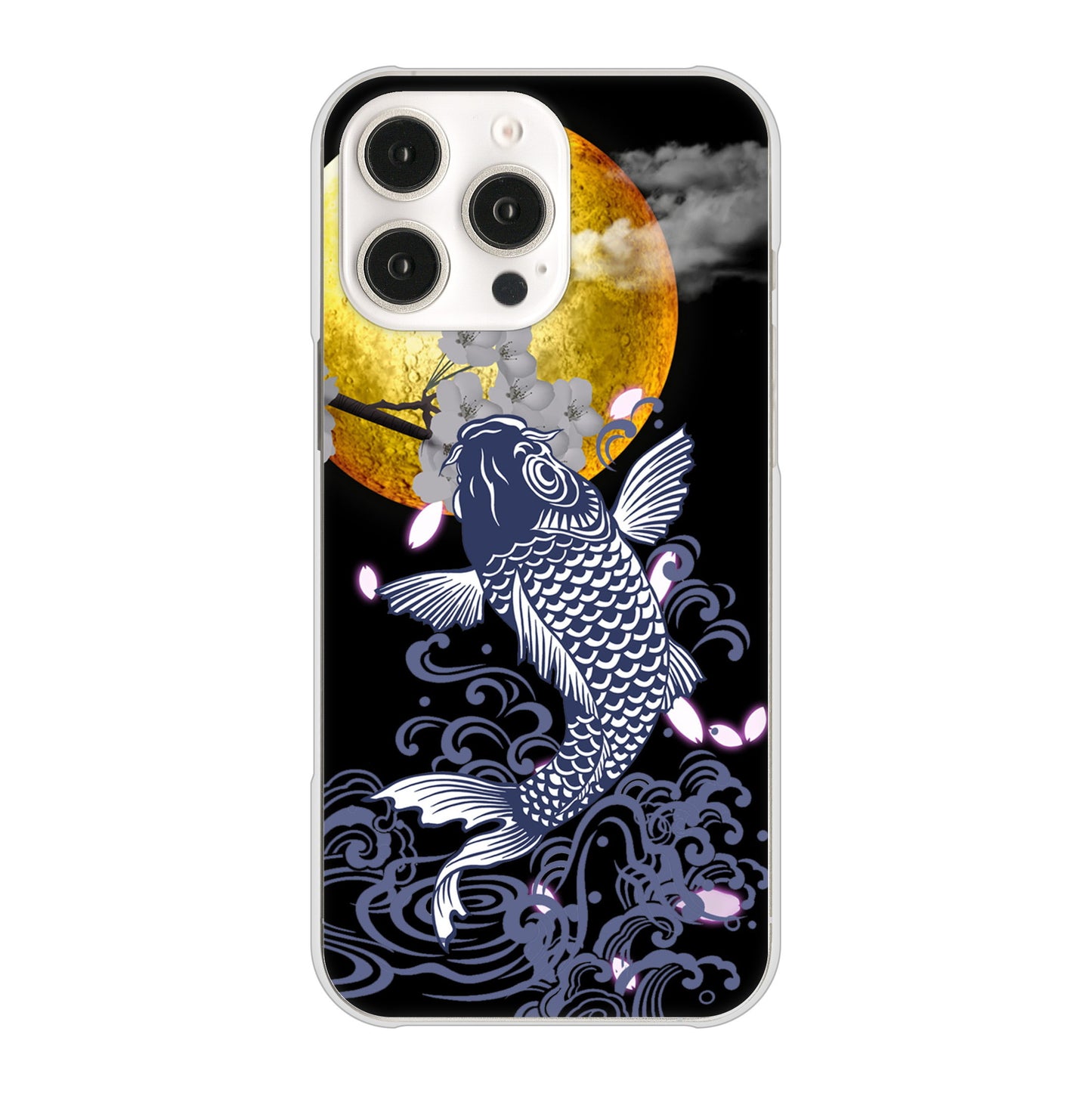 iPhone16 Pro Max 高画質仕上げ 背面印刷 ハードケース鯉