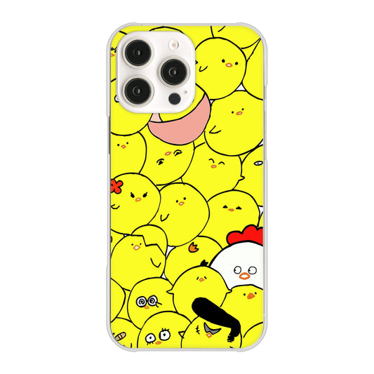 iPhone16 Pro Max 高画質仕上げ 背面印刷 ハードケース 【1031 ピヨピヨ】